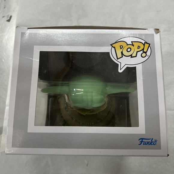 Funko Pop! Deluxe: Star Wars - Grogu Using the Force #485 Box Imperfections - Picture 4 of 10